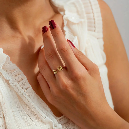 Personalisierter Haustier-Initialenring