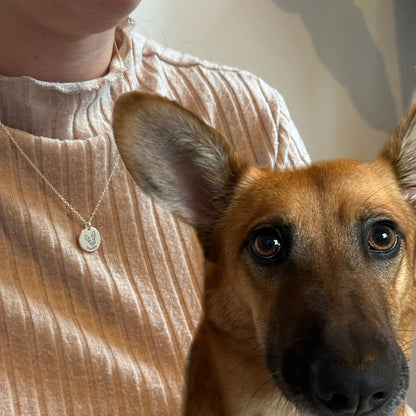 Personalisierte Haustiergesicht Halskette