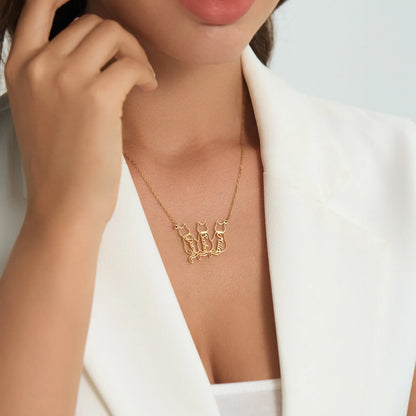 Personalisierte Katzen-Namenskette