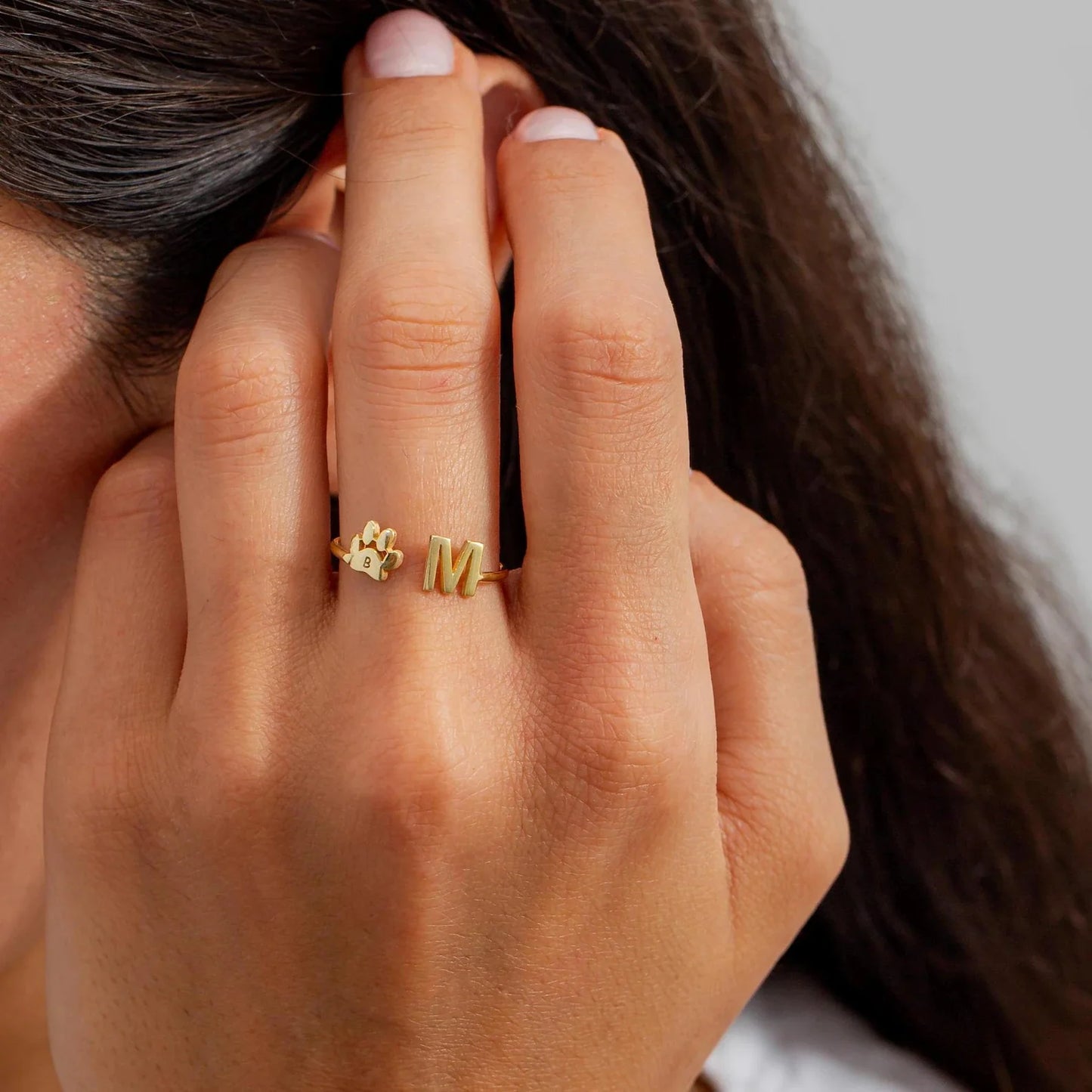 Personalisierter Haustier-Initialenring