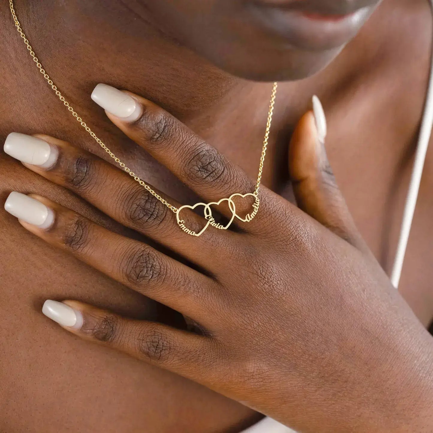 Personalisierte Herz-Namenskette