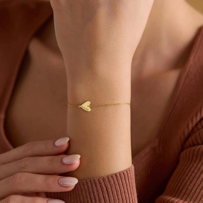 Personalisiertes Graviertes Herz Armband