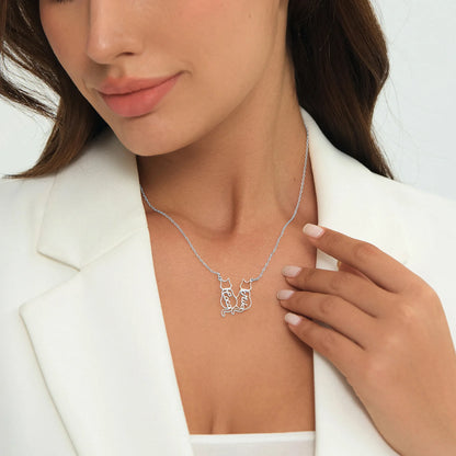 Personalisierte Katzen-Namenskette